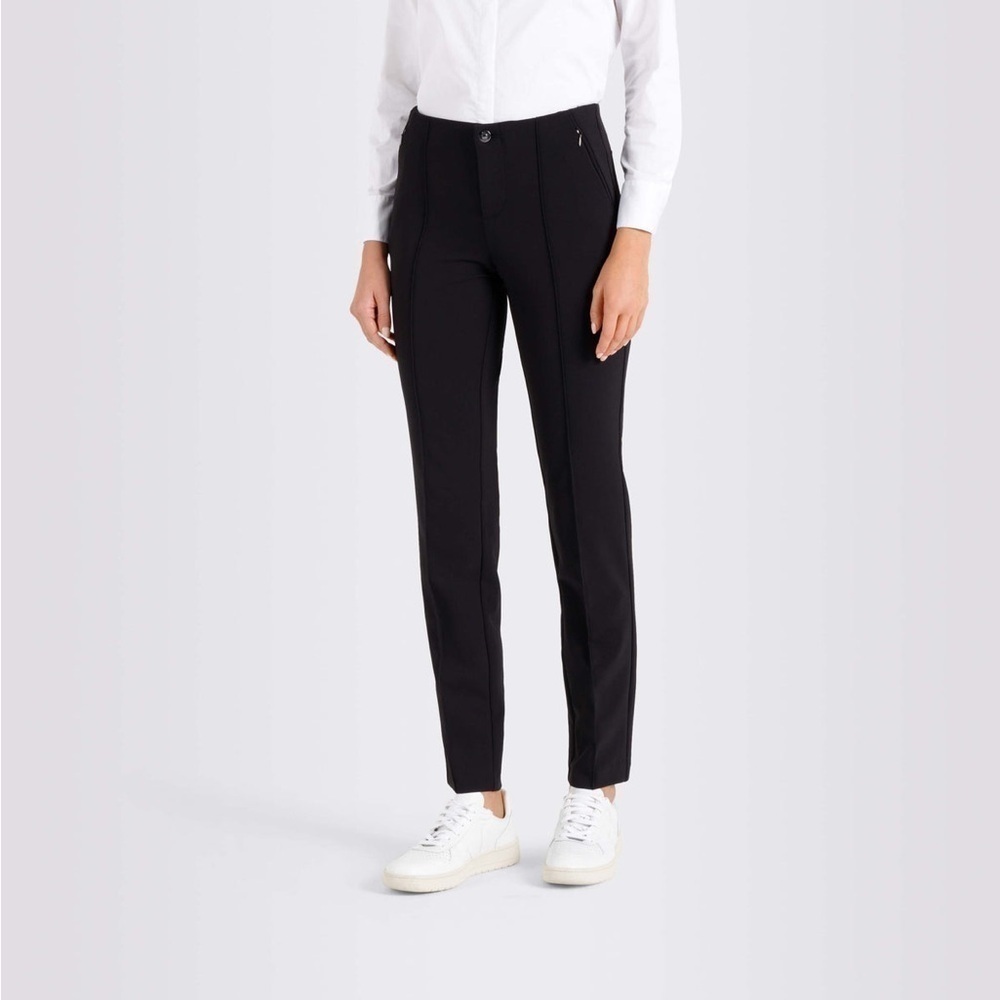 MAC JEANS ANNA NEW ZIP WOMEN'S PANT - BLACK